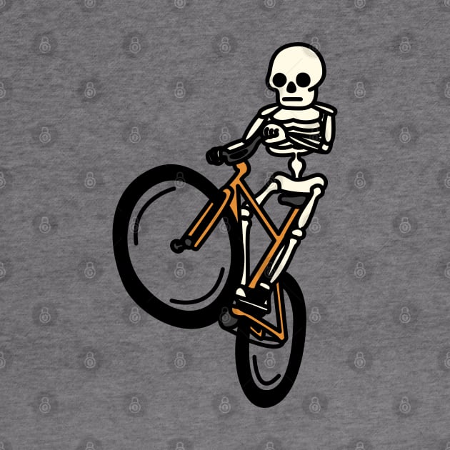 Bike Wheelie Skeleton Dude by imotvoksim